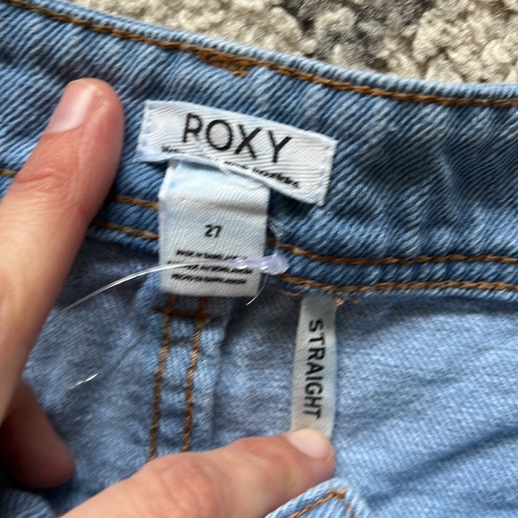 Roxy women’s size 27 ankle light washed jeans straight leg - Picture 2 of 7